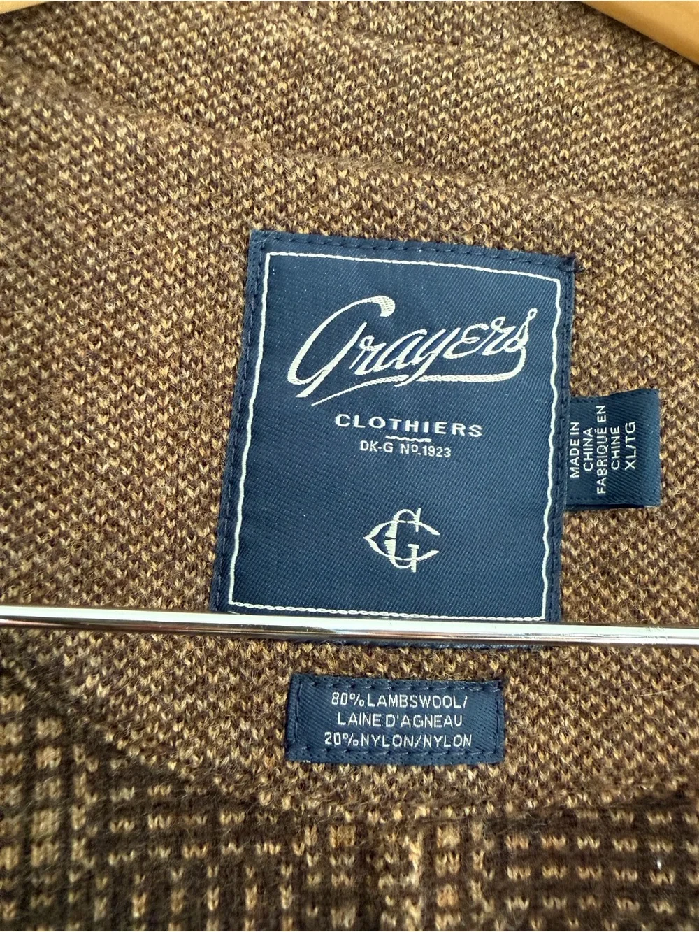 Grayers Clothiers Lambswool Men's Blazer Jacket sz XL/TG
